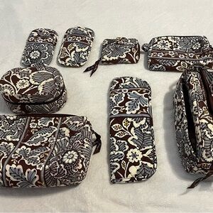 Vera Bradley travel bundle. Slate Blooms